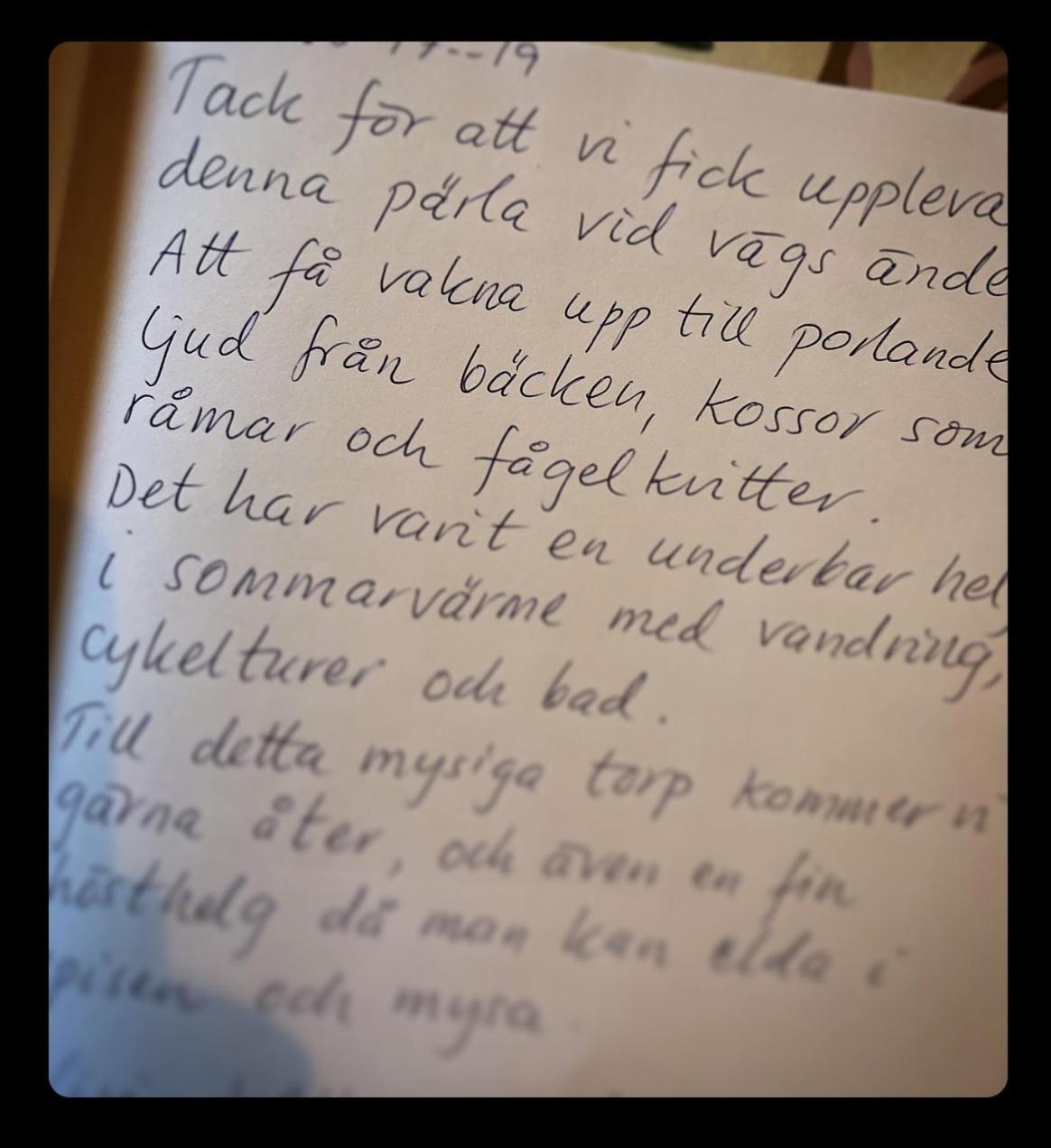 I Vallebygden, Semesterbostad